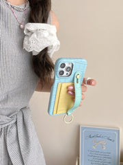 Candy Color Card Holder Stand Phone Case