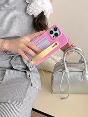 Candy Color Card Holder Stand Phone Case