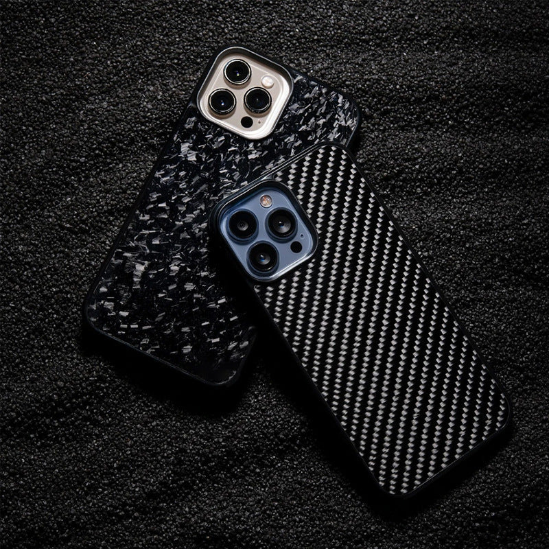 Genuine Carbon Fiber Lightweight Magnetic Drop-proof Phone Case  For iPhone 17/  16 / 15 / 14 Pro Max