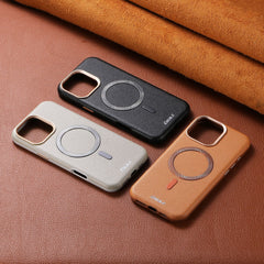 Protective Magnetic Leather Case for iPhone 16/15/14 Pro Max