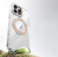 Upgraded 360° Rotating Stand Magnetic Support Case for iPhone 17/16/15  [Innovative 3-in-1 : Magnetic +KickStand+Ring Holder]