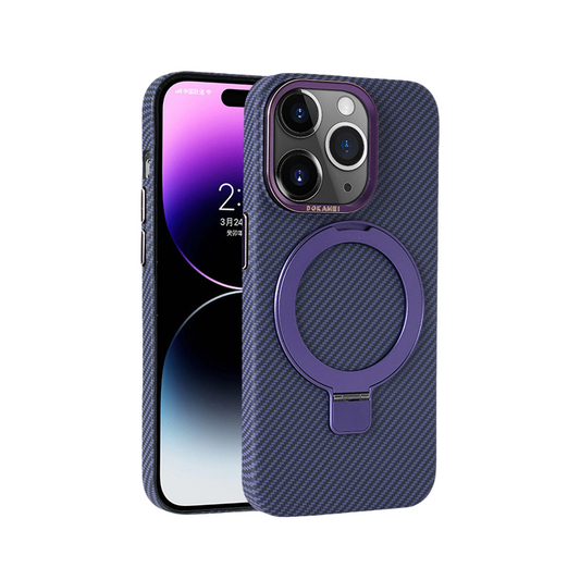 Carbon Composite Case with Smooth Magnetic Stand Integration