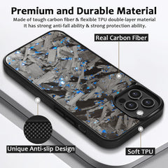 Genuine Carbon Fiber Lightweight Magnetic Drop-proof Phone Case  For iPhone 17/  16 / 15 / 14 Pro Max
