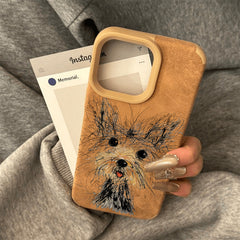 West Highland Warm Brown Leather iPhone Case – Cozy Style, All-Around Protection