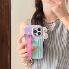 Candy Color Card Holder Stand Phone Case