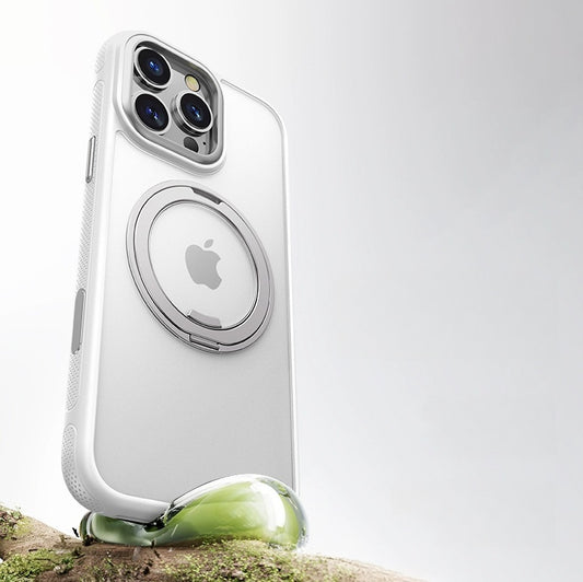 Upgraded 360° Rotating Stand Magnetic Support Case for iPhone 17/16/15  [Innovative 3-in-1 : Magnetic +KickStand+Ring Holder]