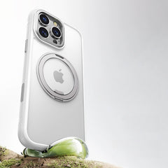 Upgraded 360° Rotating Stand Magnetic Support Case for iPhone 17/16/15  [Innovative 3-in-1 : Magnetic +KickStand+Ring Holder]