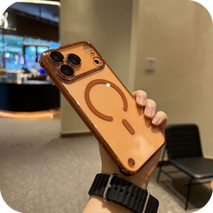 AIRKAS iPhone 17 Magnetic Shockproof Borderless Ice-Clear Case – Anti-Yellowing
