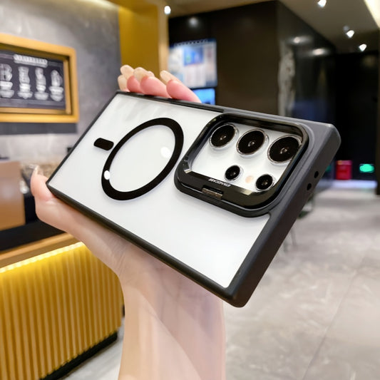 AIRKAS Transparent Lens Stand Case for Samsung S26/S25/S24 Ultra