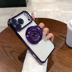 AIRKAS 360° Rotating Magnetic Stand Protective Case for iPhone 17 Series