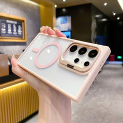 AIRKAS Transparent Lens Stand Case for Samsung S26/S25/S24 Ultra