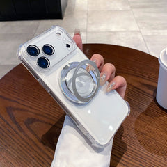 AIRKAS 360° Rotating Magnetic Stand Protective Case for iPhone 17 Series