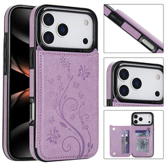 AIRKAS 2-in-1 Magnetic Card Holder Case for iPhone 17 Series