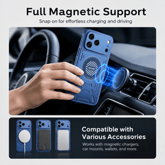 Aluminum Metal Solid Guard Cooling Magnetic iPhone Case