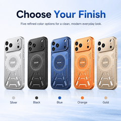 Aluminum Metal Solid Guard Cooling Magnetic iPhone Case