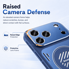 Aluminum Metal Solid Guard Cooling Magnetic iPhone Case
