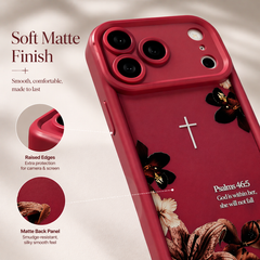 God Faith-Inspired Cross iPhone Case -Amen-Quiet Strength, Inspired by Psalm 46:5