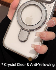 AIRKAS Ice-Clear Magnetic Stand Protection iPhone 17 Case – Airbags Corner Shockproof