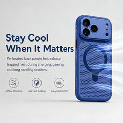 AirGuard Cooling Ring Stand Magnetic Case - Camera Shockproof Cover