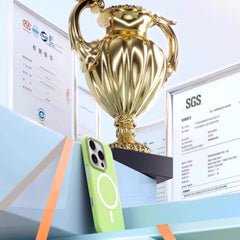 AIRKAS Magnetic Silicone 2 in 1 Protection Case for iPhone 17 / 16 Pro Max | Frosted Ice Matte Shockproof