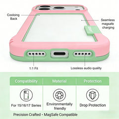 AIRKAS Frameless Cooling Shockproof Case for iPhone 17 Pro Max – Heat Dissipation