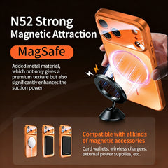 AIRKAS Glass Large Window Magnetic Protection Case For iPhone 17/Pro/Max