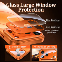 AIRKAS Glass Large Window Magnetic Protection Case For iPhone 17/Pro/Max