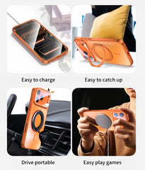 AIRKAS Glass Large Window Magnetic Protection Case For iPhone 17/Pro/Max