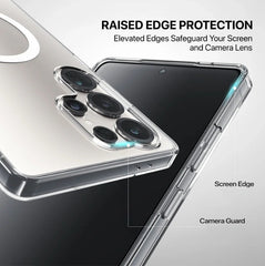 Crystal Clear Magnetic Case for Samsung Galaxy - Yellowing Resistant