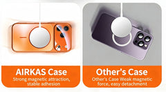 AIRKAS Glass Large Window Magnetic Protection Case For iPhone 17/Pro/Max
