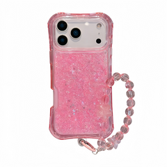AIRKAS Bling Glitter iPhone Case with Crystal Wrist Strap – Shockproof Full Protection