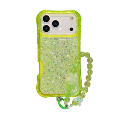 AIRKAS Bling Glitter iPhone Case with Crystal Wrist Strap – Shockproof Full Protection