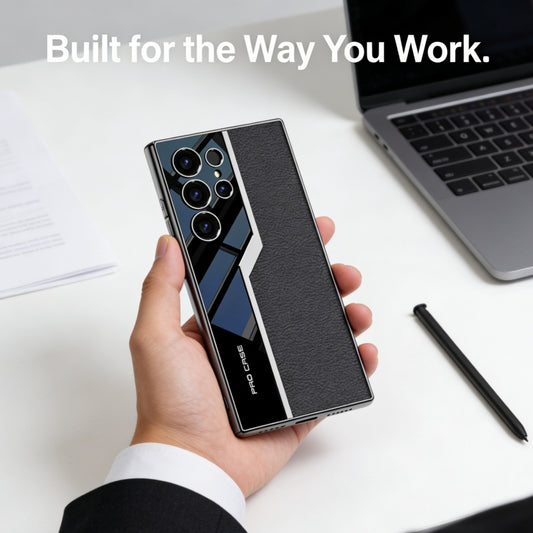 Samsung Business Electroplated Leather Case (No pen included)