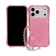 AIRKAS Bling Glitter iPhone Case with Crystal Wrist Strap – Shockproof Full Protection