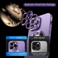 360° Magnetic Protection iPhone Case – HD Glass, Metal Frame, Shockproof Design