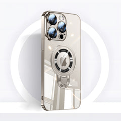 Rotating Bracket Clear Phone Case with MagSafe