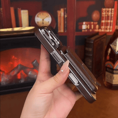 🔥 Premium Italian Leather Magnetic iPhone Case  ]