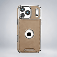 Luxury Leather Built-in MagSafe Case