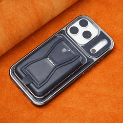 AIRKAS Premium Italian Leather Magnetic iPhone Case - Card holder included