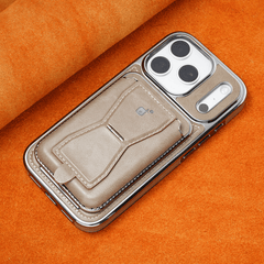AIRKAS Premium Italian Leather Magnetic iPhone Case - Card holder included