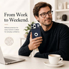 🔥 Premium Italian Leather Magnetic iPhone Case  ]