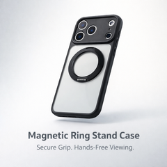 Magnetic Ring Stand Phone Case – MagSafe Compatible, Slim & Shockproof