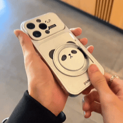 Lovely Panda Magnetic Stand Phone Case