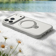 AIRKAS Hands-Free Design Slim Flat Back N52 Magnetic Ring Stand Case for iPhone 14-17 Series